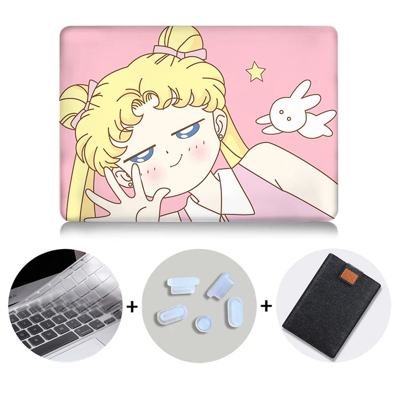 MTT чехол для ноутбука Apple Macbook Air Pro retina 11 12 13 15 дюймов с сенсорной панелью Жесткий Чехол сумка для ноутбука A1706 A1466 A1532 - Цвет: MB10