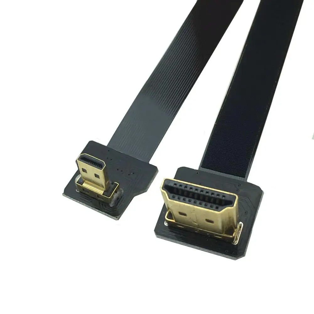 

FPV 5 см-1 м FPC плоский micro HDMI совместимый кабель 2,0 4k/60 Гц для HDMI HDTV FPV мультикоптера аэрофотосъемки