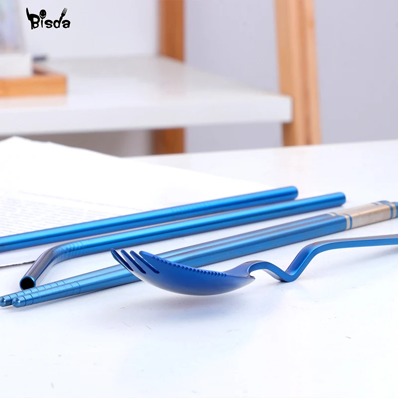 Портативная посуда набор столовых приборов для путешествий кемпинга на открытом