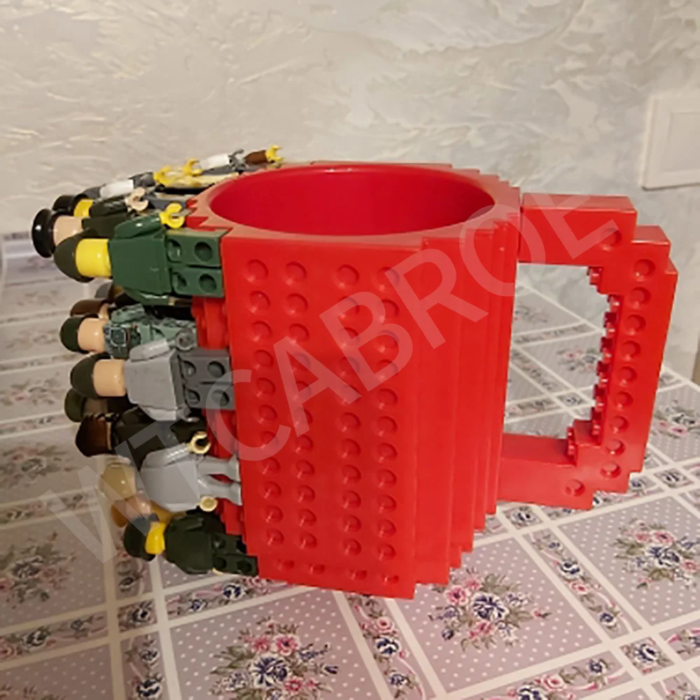 360 мл милая кофейная дорожная чайная кружка, совместимая с Lego, встроенный кирпич, молочный пластик, креативная чашка, держатель для воды, рождественские кружки для питья (art.: 3920ccab57778) - 3920ccab57778