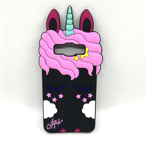 Unicorn black Обложка чехол для samsung Galaxy J5 J500 J500H J500F Крышка силиконовая 3D Крышка для мобильного телефона с изображением персонажа мультфильмов сумка чехол для samsung J5 J500 5,0" - Цвет: Unicorn black