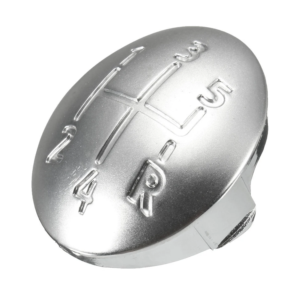 Серебро 5 Скорость Шестерни рукоятка рычага переключения передач Кепки