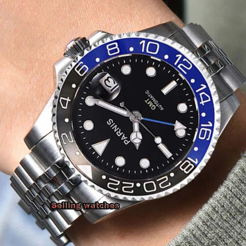 Часы мужские механические с сапфировым стеклом 40 мм | Наручные часы