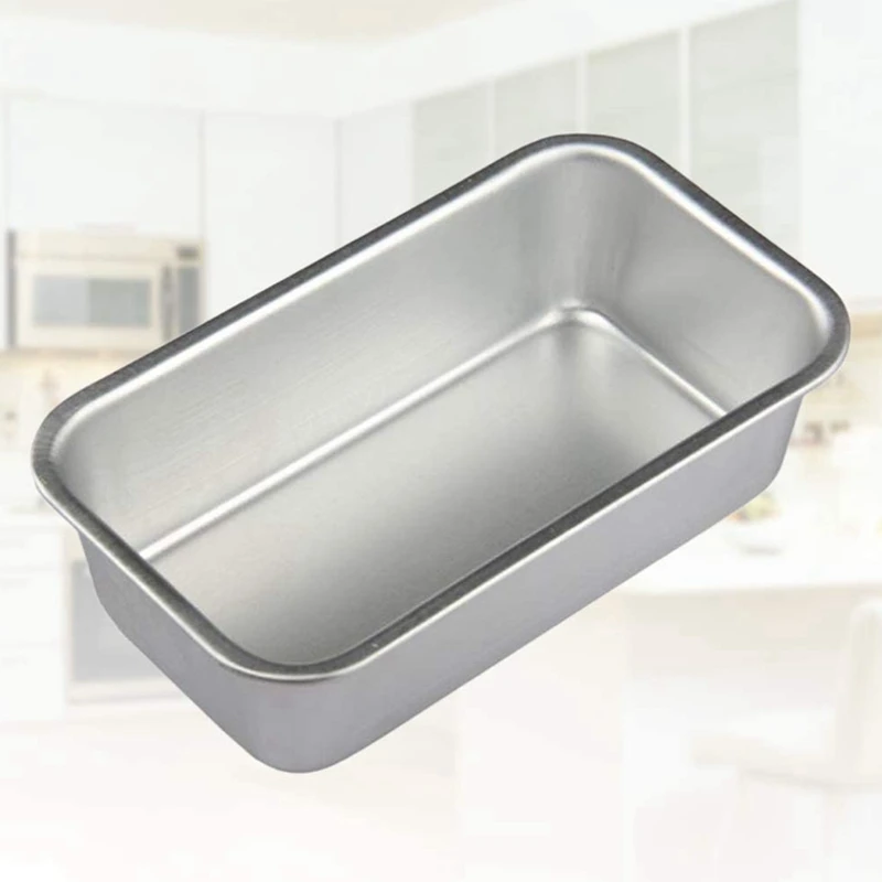 

4Pcs Aluminum Alloy Loaf Tin Rectangular Non-Stick Bread Mould Bread Loaf Pans Baking Tools Kitchen Dining Bar Supplies