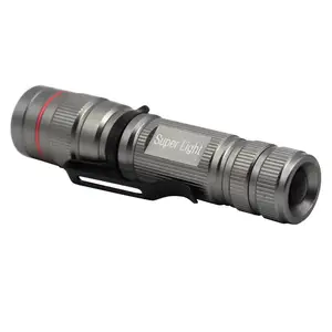 Портативный фонарь Q5 Led flash светильник zoom in out Маленькая Ручка Flash светильник Mini мощсветильник для охоты от батареи AA