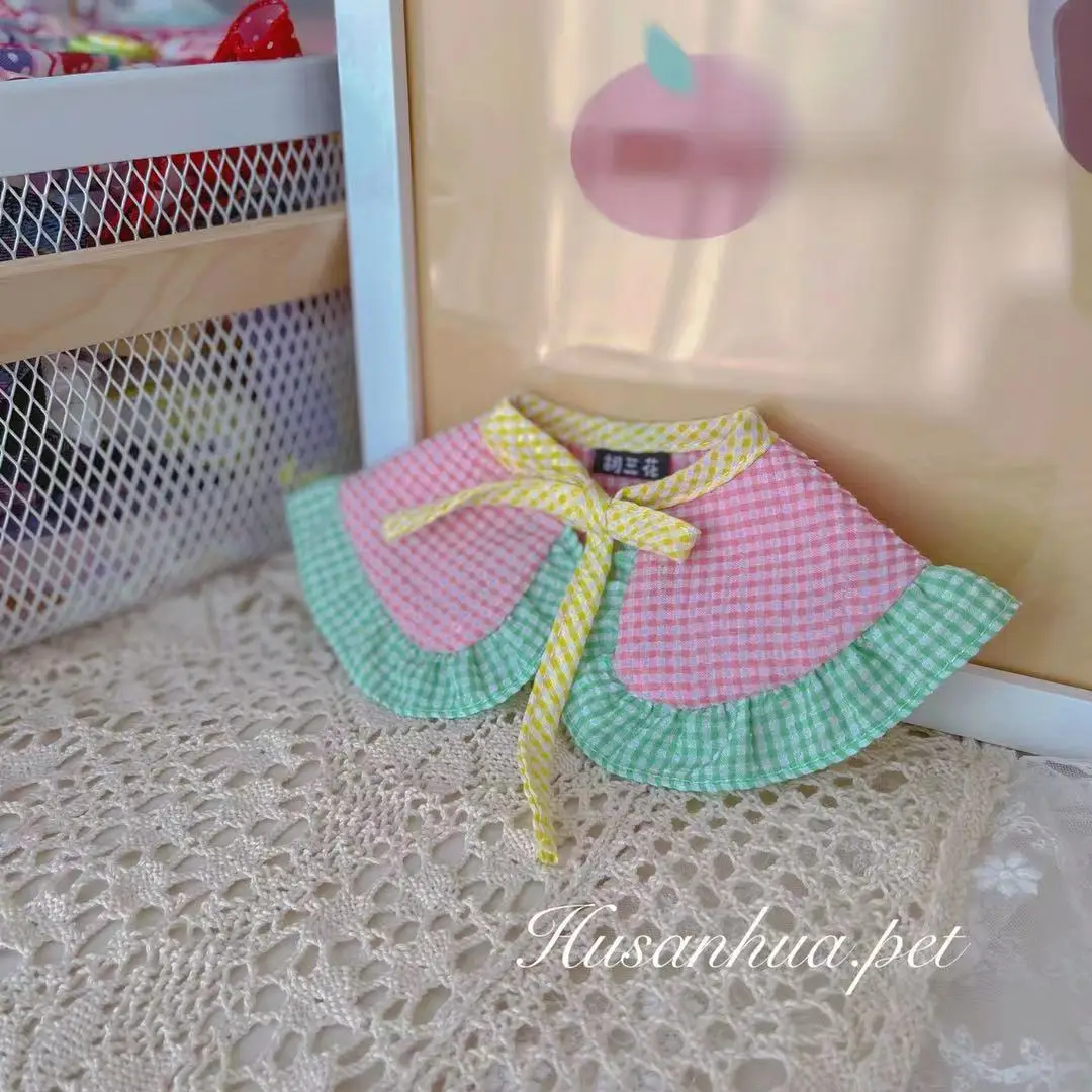 Pet Dogs Cats Korean Teddy Bichon Small and Medium-sized Saliva Towel Bib Shawl Accessories | Дом и сад