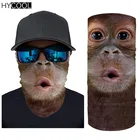 HYCOOL спортивная повязка на голову Забавный орангутанг Печатный животный узор Шея гаитер Бандама маска для лица эластичные лыжные Пешие прогулки трубчатый шарф