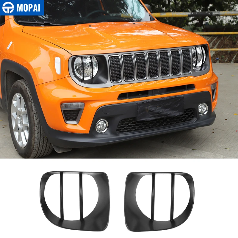 

MOPAI Car Stickers for Jeep Renegade 2019+ Car Front Headlight Lamp Decoration Cover for Jeep Renegade 2019+ Accessories