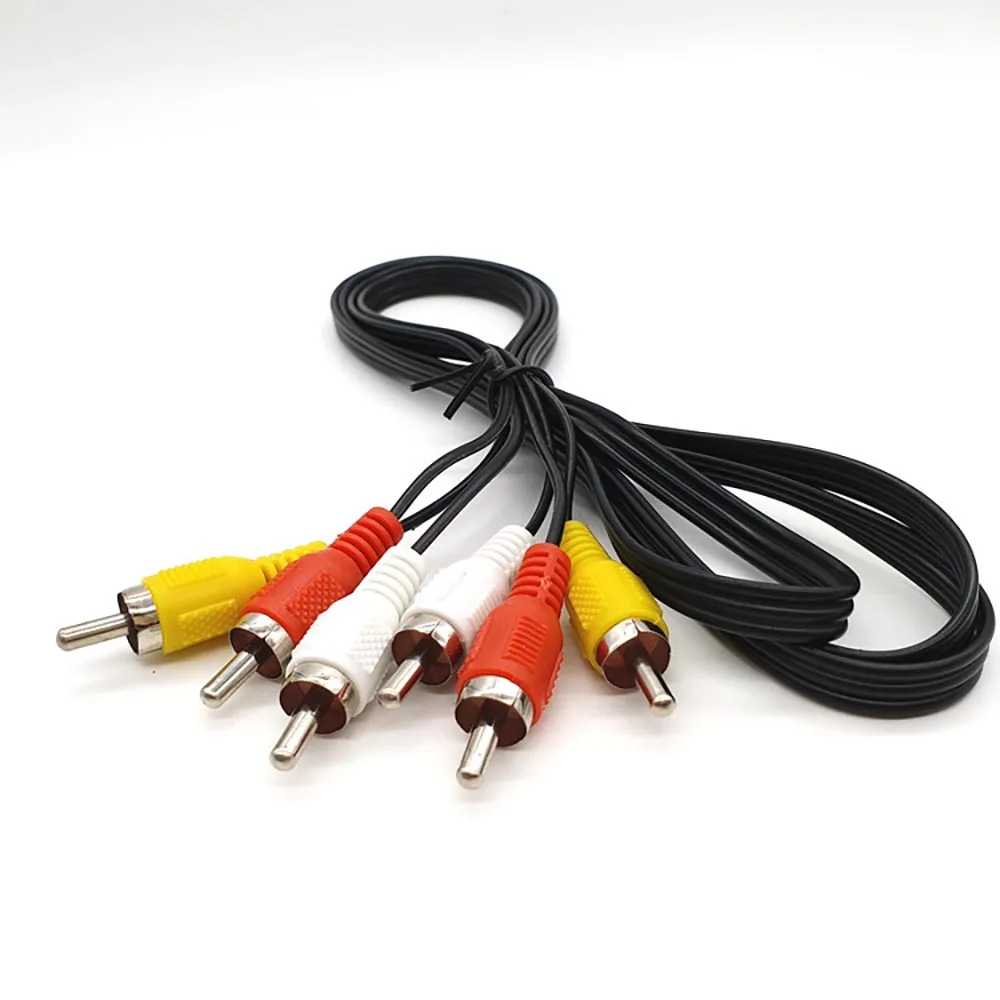 

Три пары три линии лотоса телеприставка сигнал Аудио Соединение Линия спутниковый ресивер DVB для компьютеров, MP3, VCD, DVD, TV