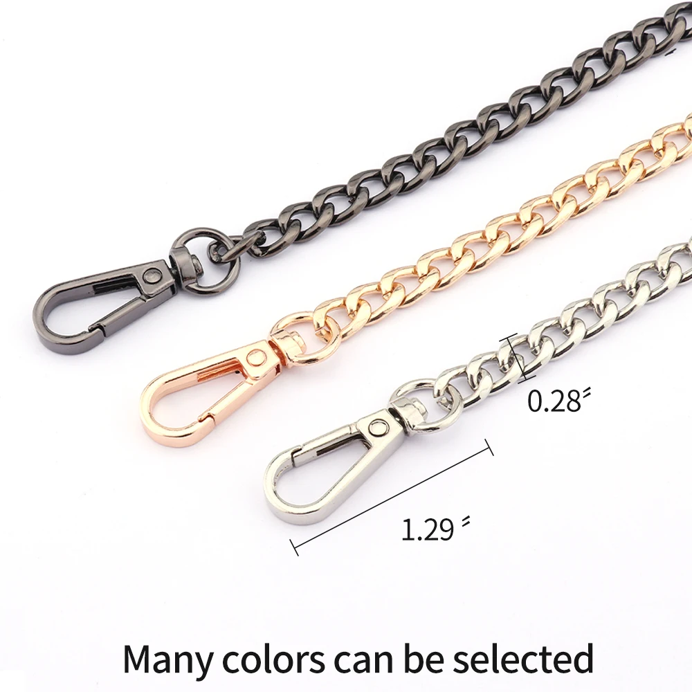 Metal Chain strap for bags DIY Handles Crossbody Accessories for Handbag Luxury Brand Detachable Replacement Purse Chain strap Metal Chain strap for bags DIY Handles Crossbody Accessories for Handbag Luxury Brand Detachable Replacement Purse Chain strap
