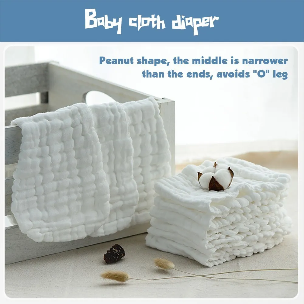 2 шт салфетки вкладыши для подгузников моющиеся многоразовые 12 слойный Муслин