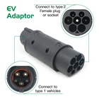 Адаптер для электромобилей типа 2-типа 1, используется для автомобилей типа 1 J1772, для зарядки с одной стороны, подключение к автомобилю типа 1, а с другой стороны к разъему типа 2