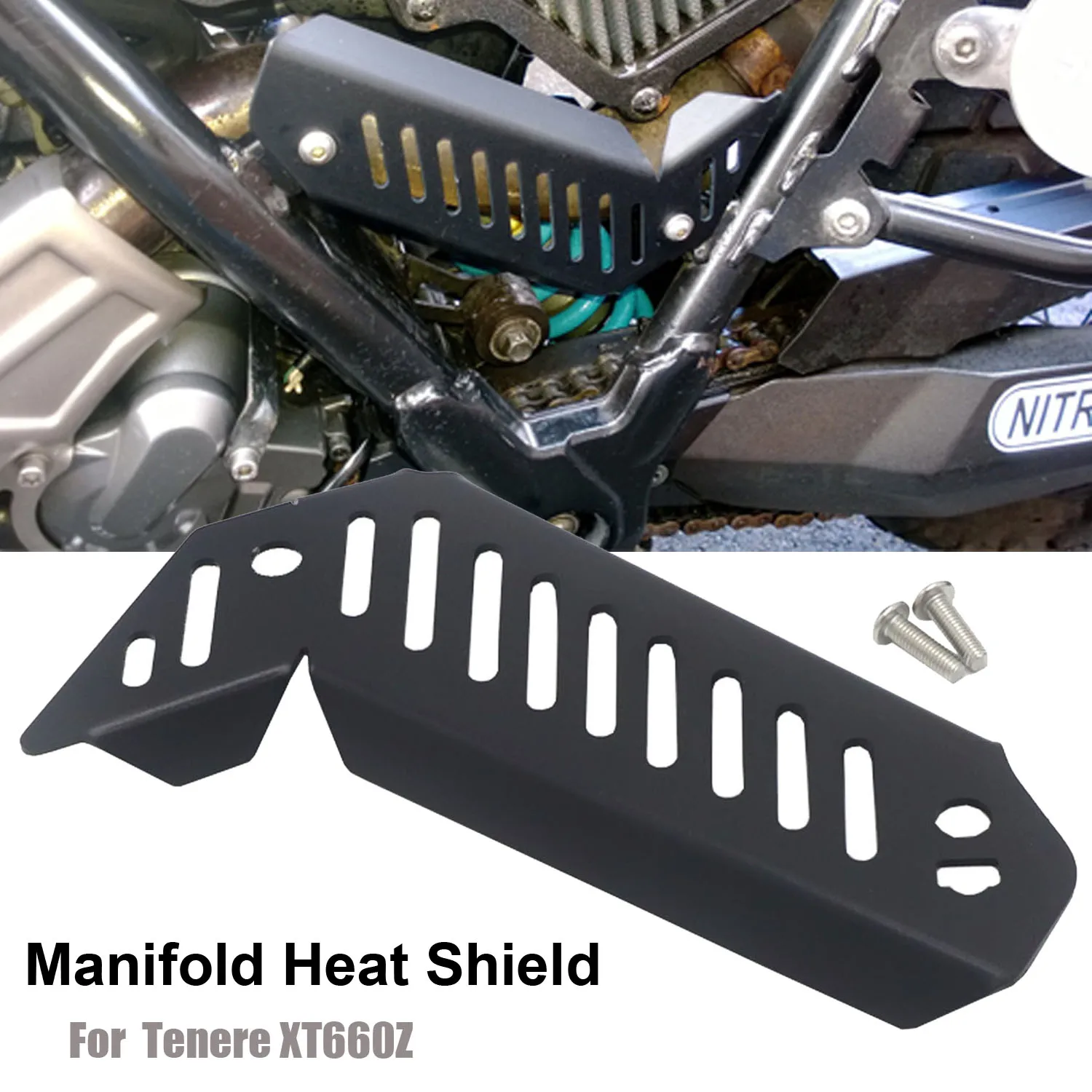 

Manifold Heat Shield Protecting Mask Insulation Board Baffle Exhaust Pipe System Guard Protector Cover For Yamaha Tenere XT660Z