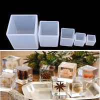 cube silicone mold resin casting mould for diy crystal epoxy resin uv candle soap home decoration resin crafts making tools