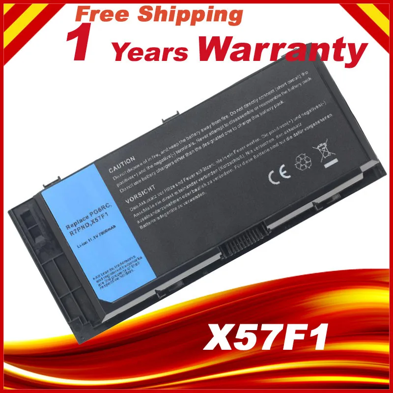 Аккумулятор FV993 для ноутбука Dell Precision M6600 M6700 M6800 M4600 M4700 M4800 Series FJJ4W T3NT1 PG6RC N71FM 11,1 В