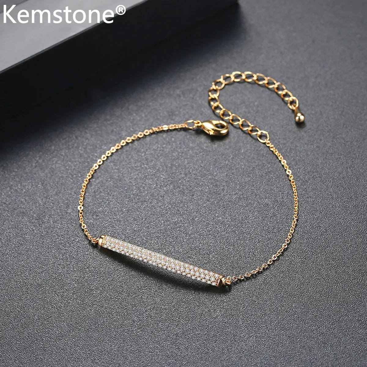 Kemstone Золотое искусство кубический цирконий медные ювелирные изделия