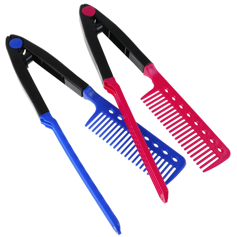 Складные расчески для волос розовый/синий моделирующий салон парикмахерские