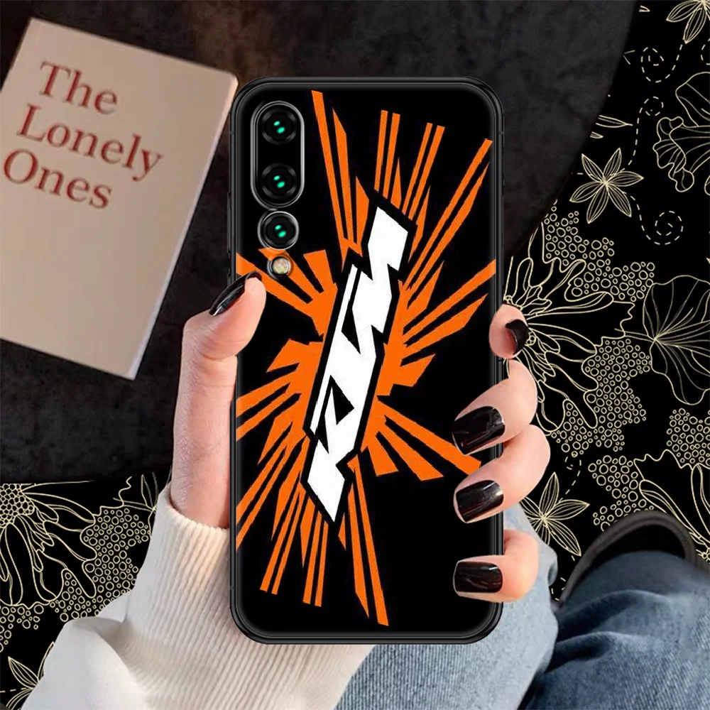 

Moto ktms Phone case For Huawei P Mate P10 P20 P30 P40 10 20 Smart Z Pro Lite 2019 black pretty cover art prime trend Etui