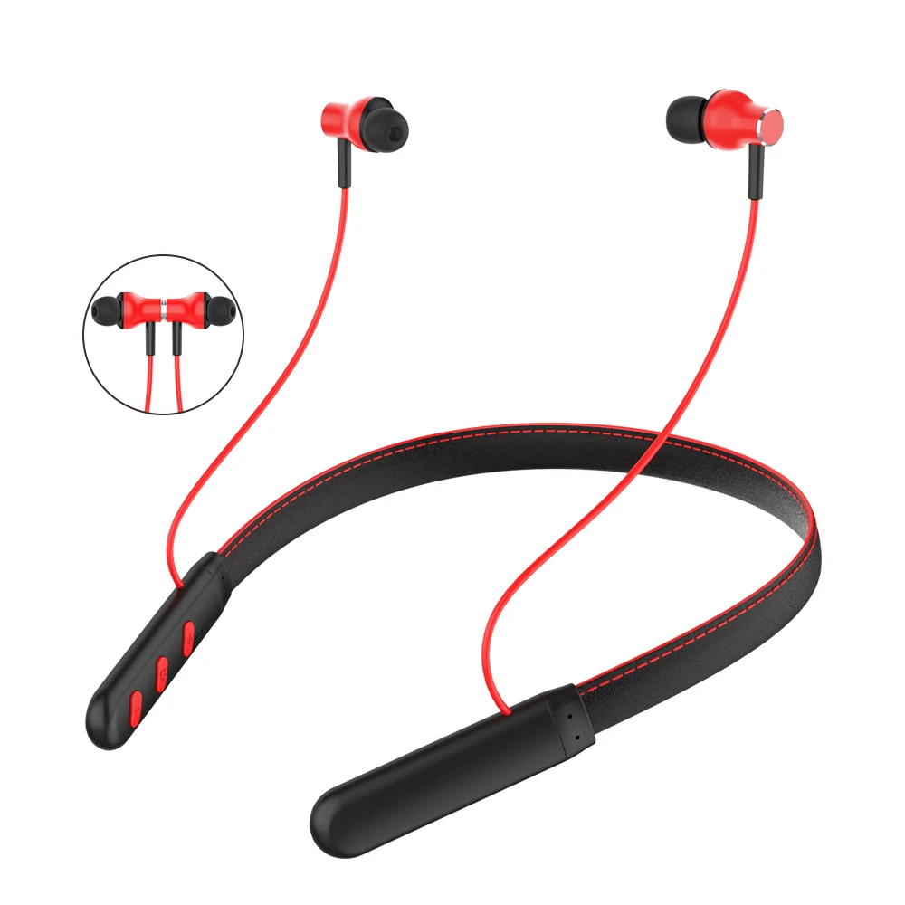 Новая беспроводная Bluetooth гарнитура 5 0 Шейная подвесная стерео Спортивная для