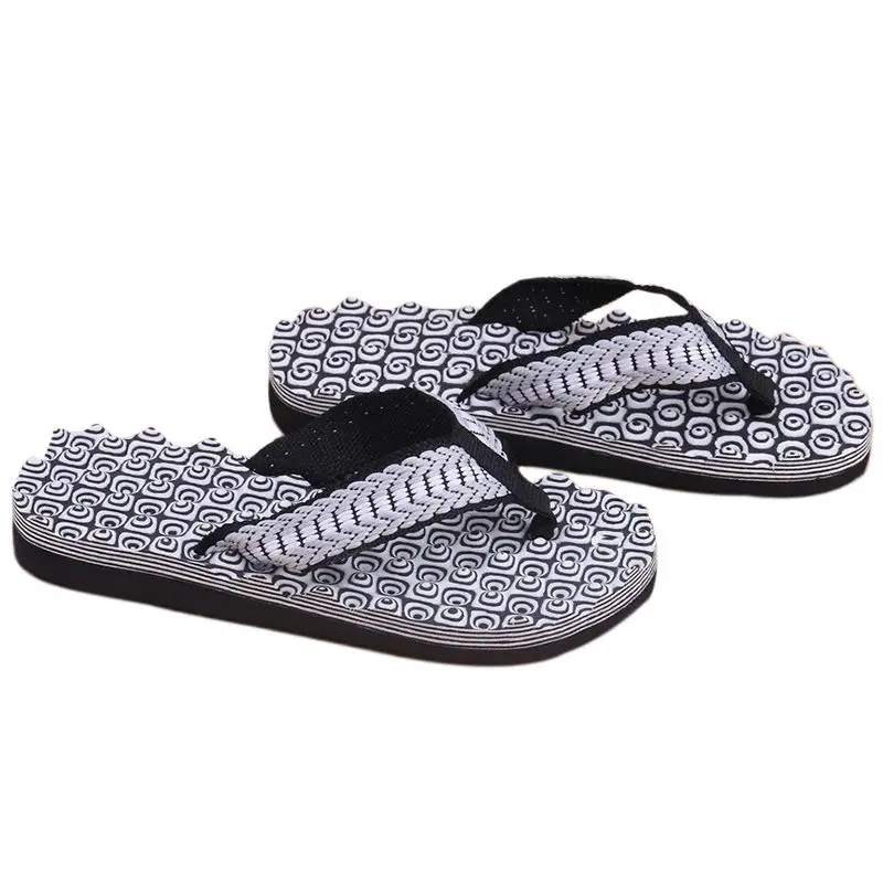 Шлепанцы мужские из ЭВА летние тапочки для дома ванной плоская подошва