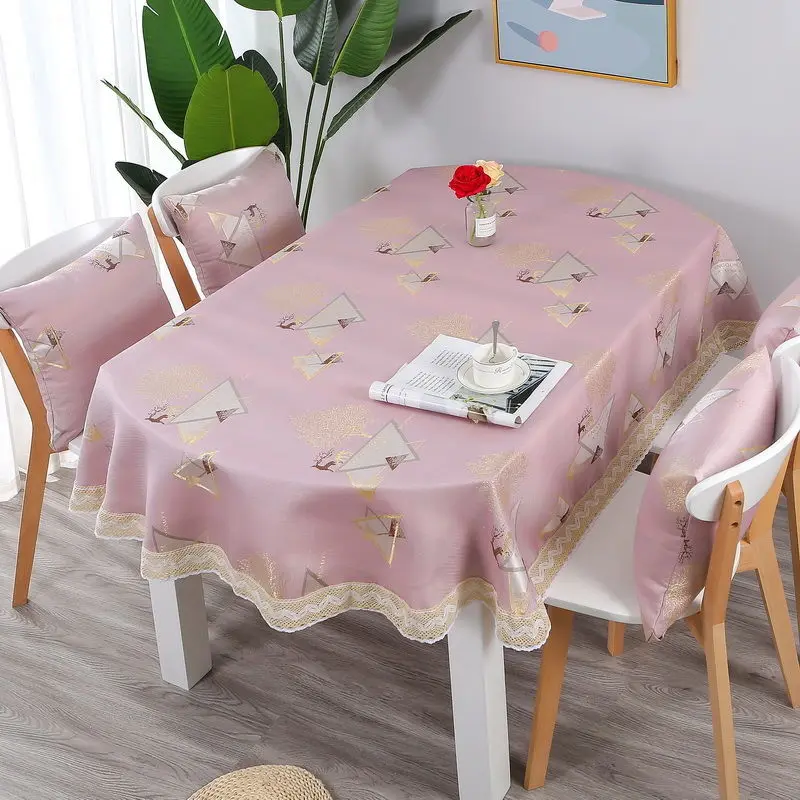 

Nordic cloth oval table cloth modern simple rectangular table cloth living room tea table cloth small round square table cloth