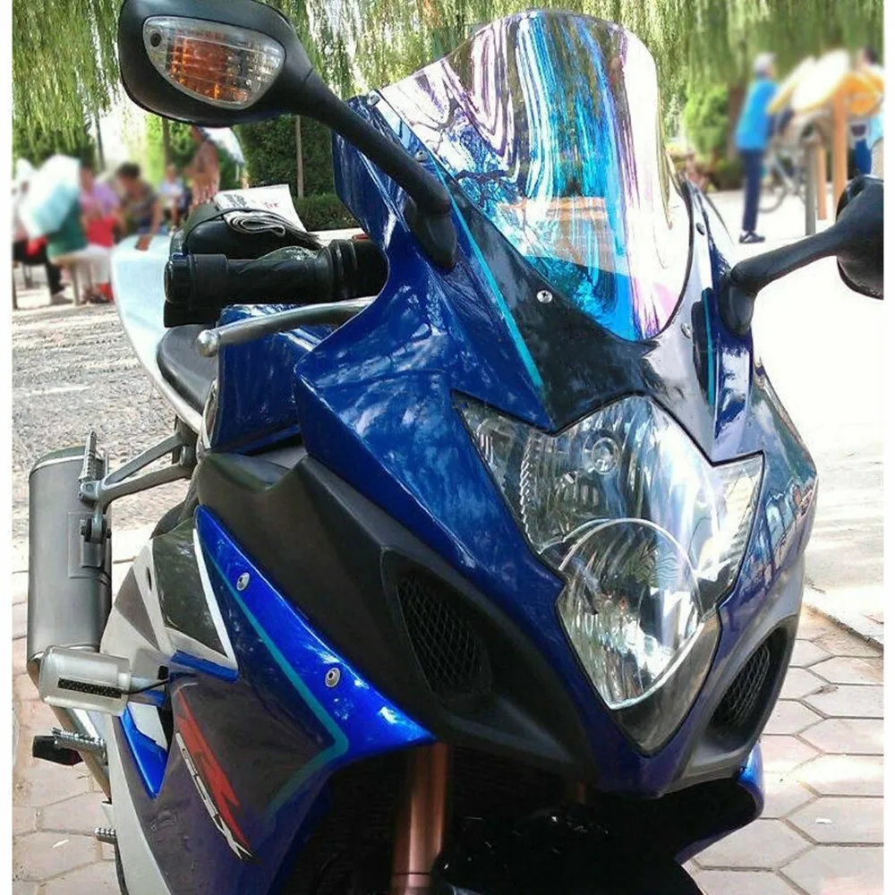 Двойной пузырь мотоцикл лобовое стекло для Suzuki GSXR 1000 GSXR-1000 GSXR1000 K5 K6 2005 2006 05 06