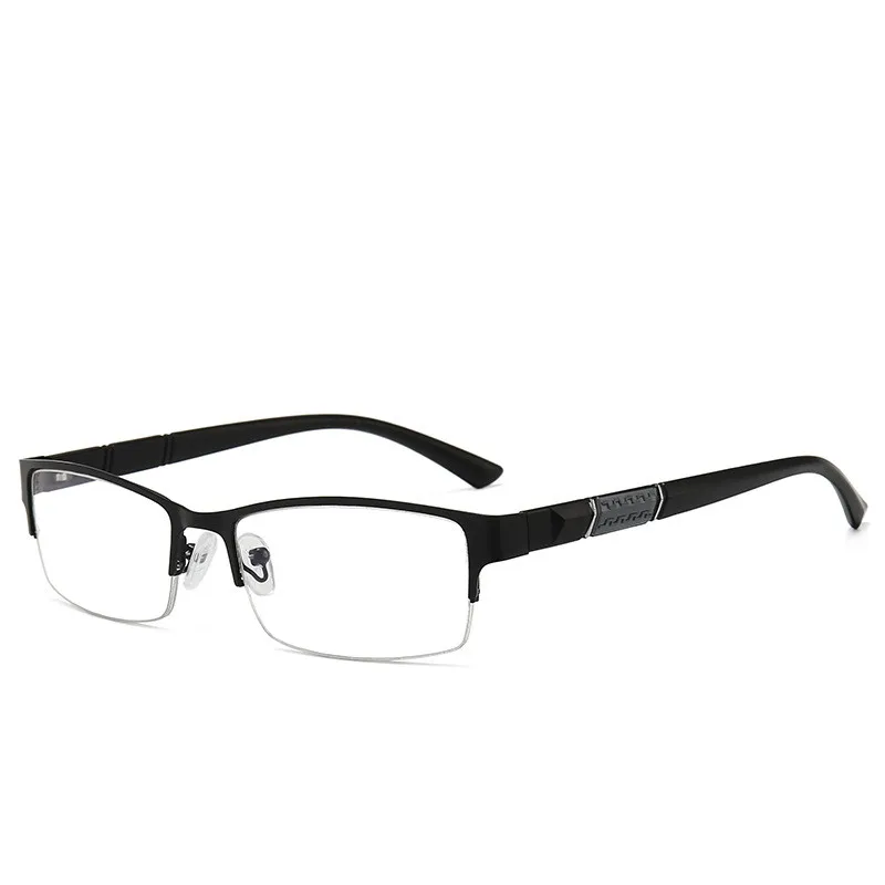 Anti Blue Reading Glasses Men Retro Square Metal Half Frame radiation protection glasses for Women 0+1.0+1.5+2.0+2.5+3.0+3.5+4.0 |