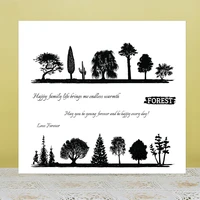 azsg young forever various trees clear stampsseals for diy scrapbookingcard makingalbum decorative silicone stamp crafts