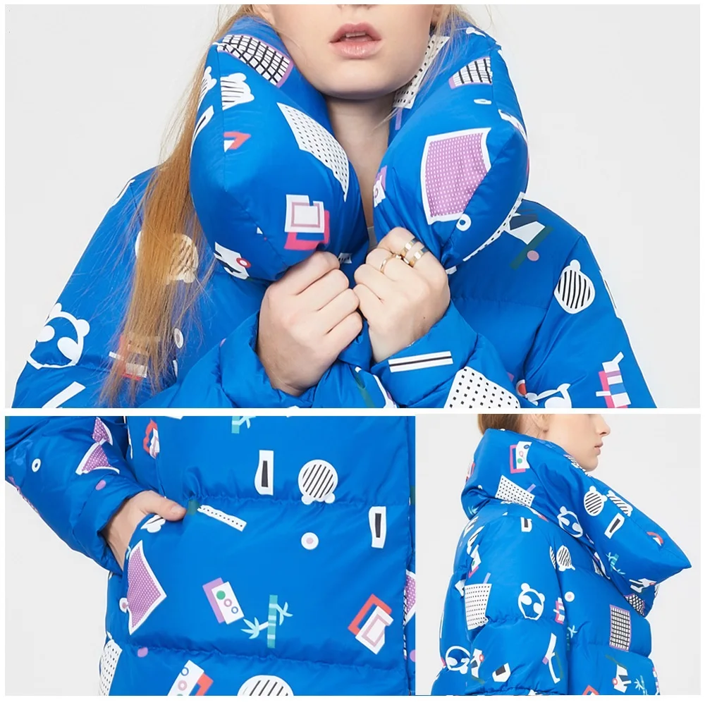 Новинка Зима 2019 стильное большое Стеганое пальто в европейском и американском