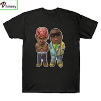 camisa camiseta 2pac notorious big thug life black t shirt hip hop rappers new brand men short sleeve casual t shirt