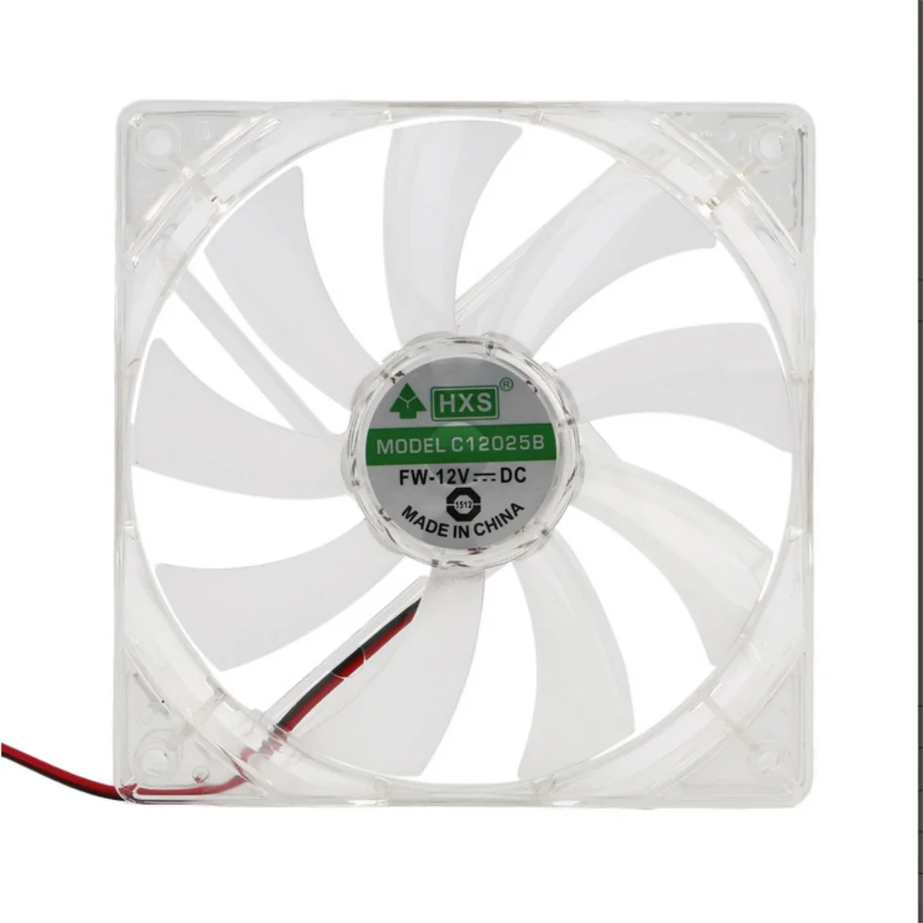 

PC Computer Fan Quad 4 LED Light 120mm PC Computer Case Cooling Fan Mod Quiet Molex Connector Easy Installed Fan 12V