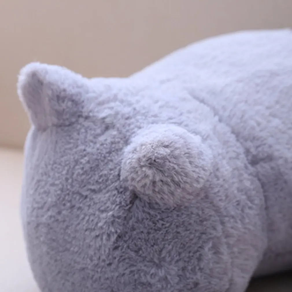 1pc Solid Cat-shaped plush pillow Cat Puppet Pillow Neutral Plush Brushed Cotton For Fabulous Softness Lovely Cuddly Cushions | Игрушки и