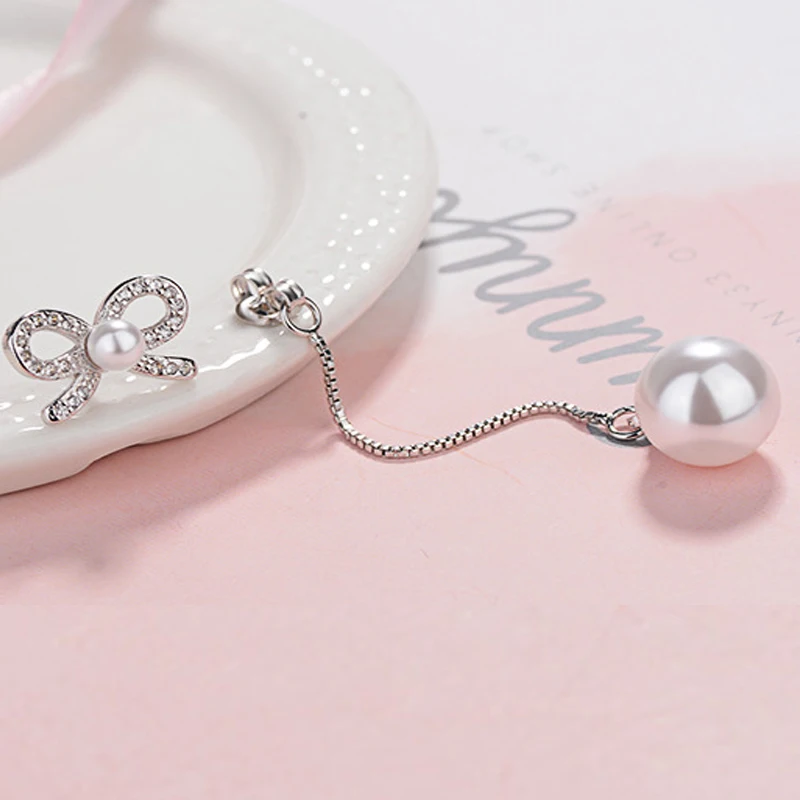 Женские серьги кисточки из серебра 925 пробы с фианитами|Серьги-подвески| |