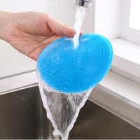 silicone clean dishwashing brush rag multi function dishwashing cloth table scouring pad decontamination kitchen wiping cloth