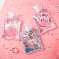 portable transparent hot water bottle cute mini lemon cactus watermelon strawberry hand warmer for pain relief kids gift fb