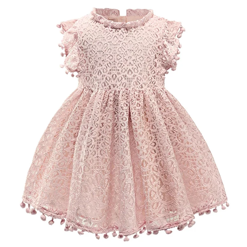 Летние кружевные платья для девочек 2019 повседневные Детские свадебной вечеринки