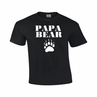 papa bear funny t shirt cute paw fathers day gift summer cotton short sleeve o neck mens t shirt new s 3xl