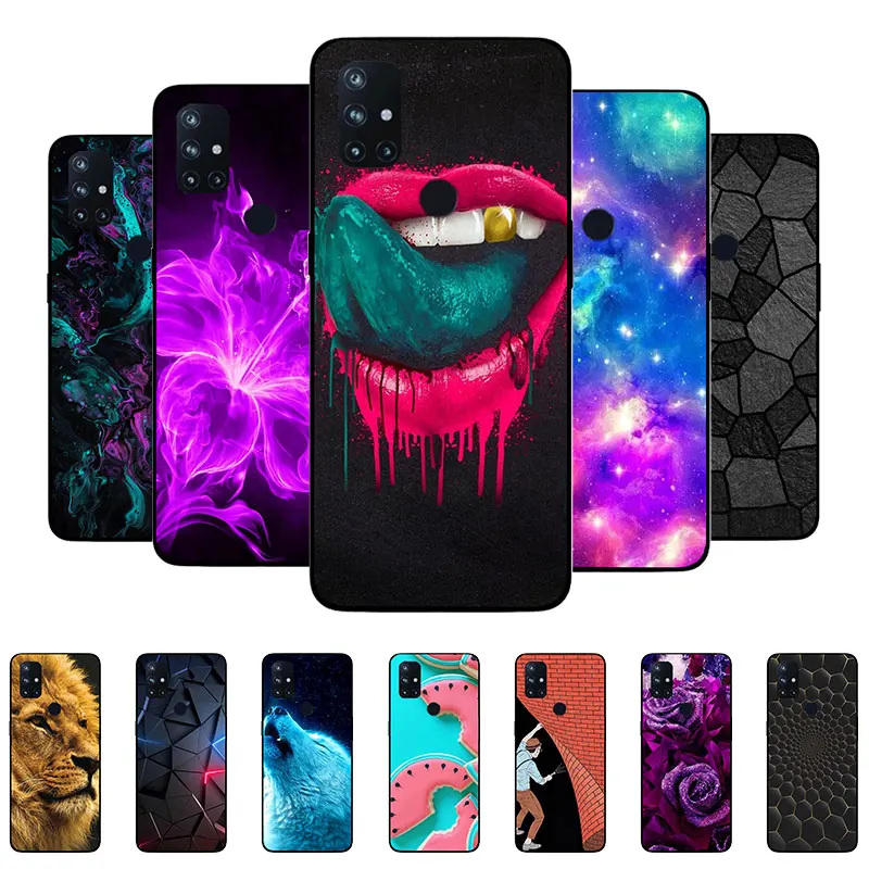

Phone Case For OnePlus Nord N10 Case Bumper Silicone Cover for One Plus 9R 9 Pro Nord 2 N10 N100 N200 CE 5G Soft Paint Case Capa