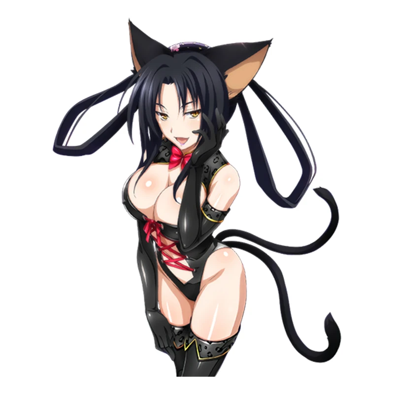 10*13 см автостайлинг сексуальная девушка супер старшая школа мультфильм Kuroka