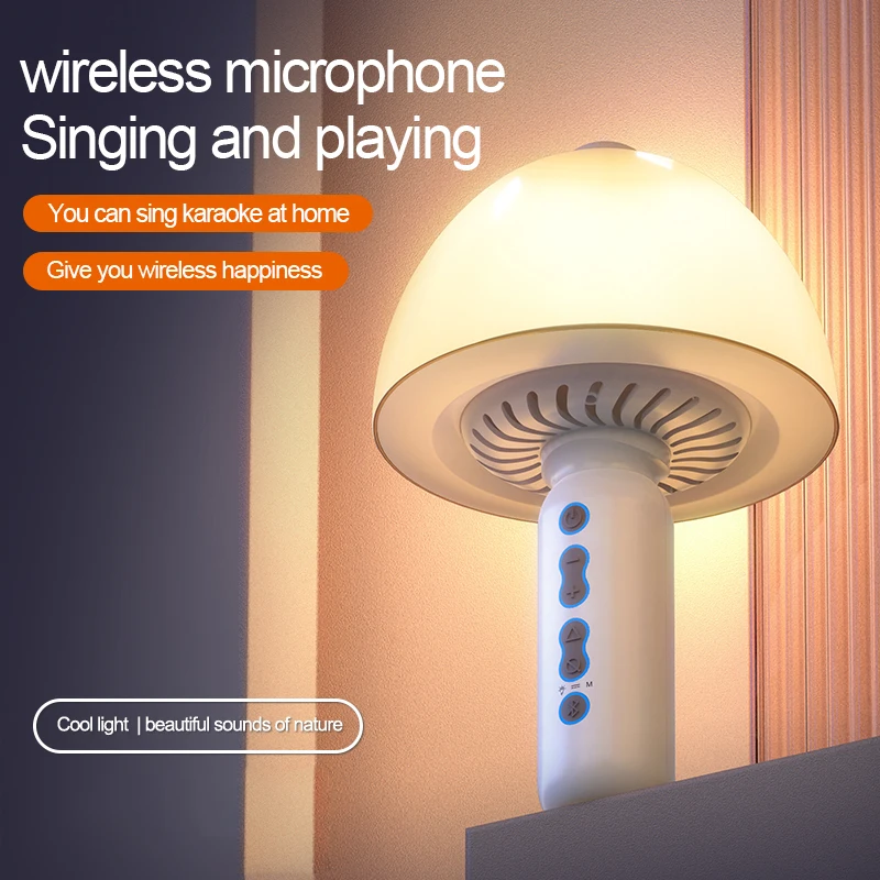 Беспроводной конденсаторный ручной микрофон внешний стерео-музыкальный динамик