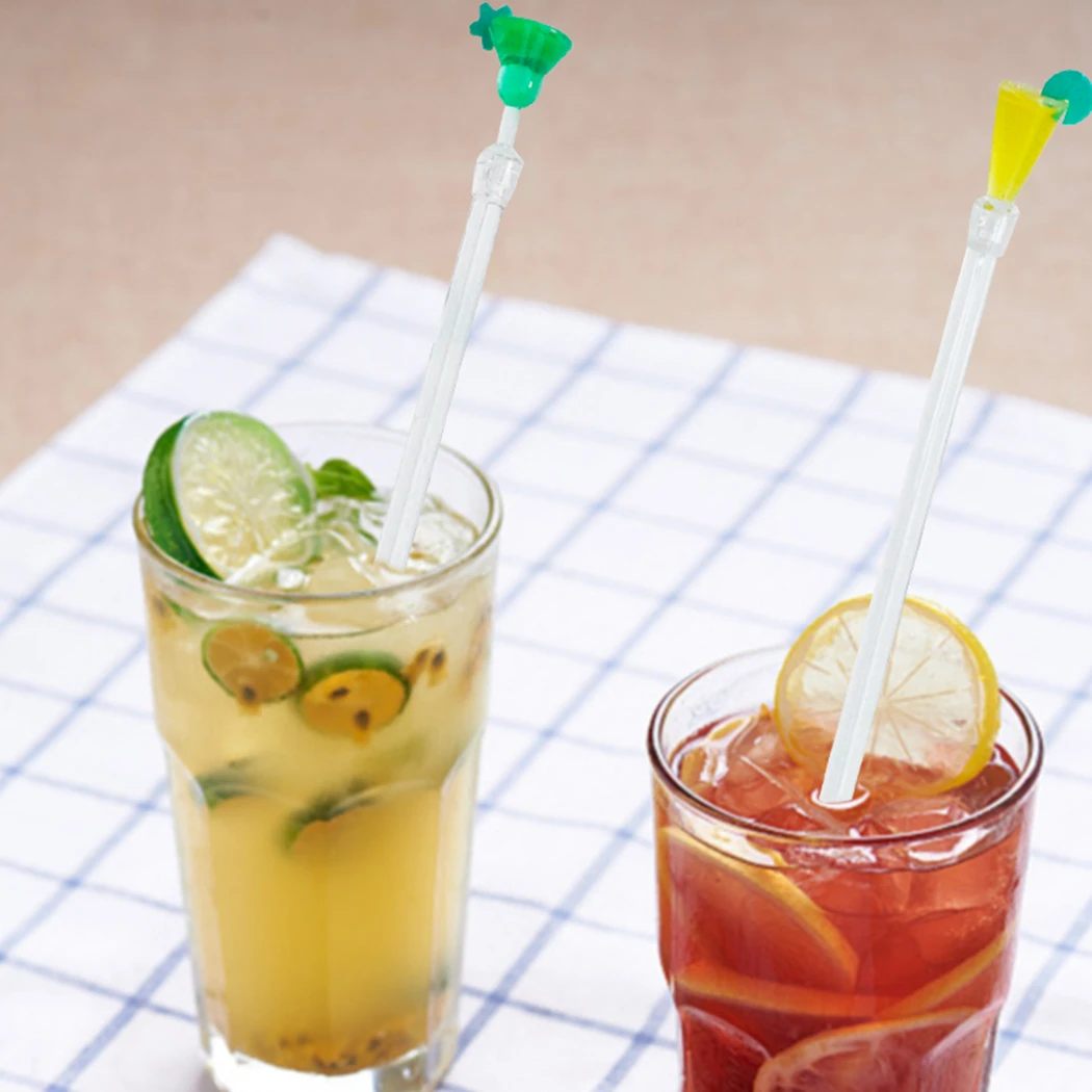 10 шт./компл. милый Миксер Для коктейльных напитков палочки для смешивания