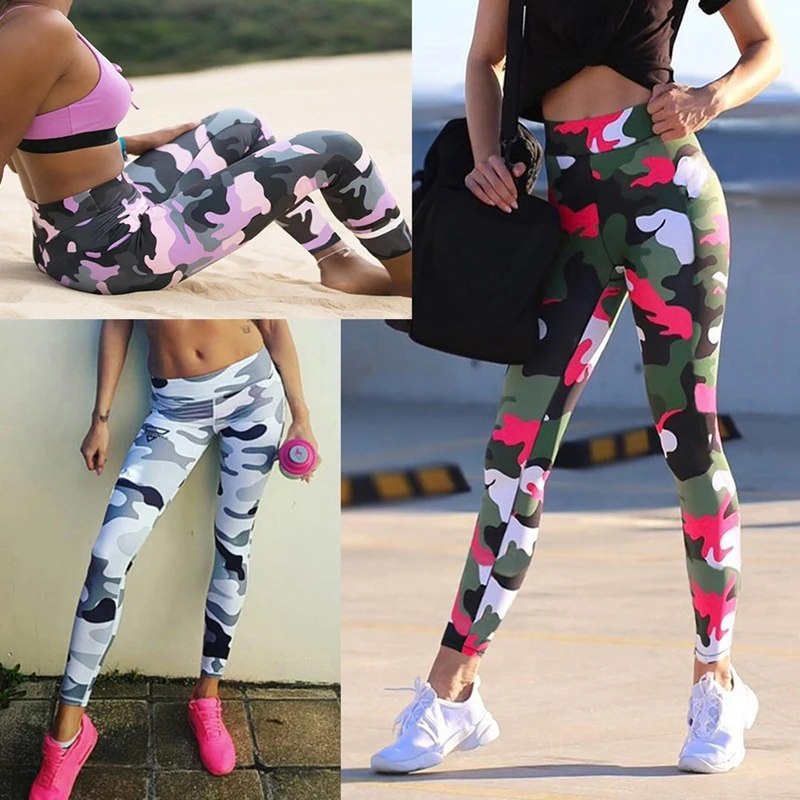 

Women Leggings Workout Fitness Sexy Long Trousers Camouflage Leggings For Women Ladies Printed Sporting Pants