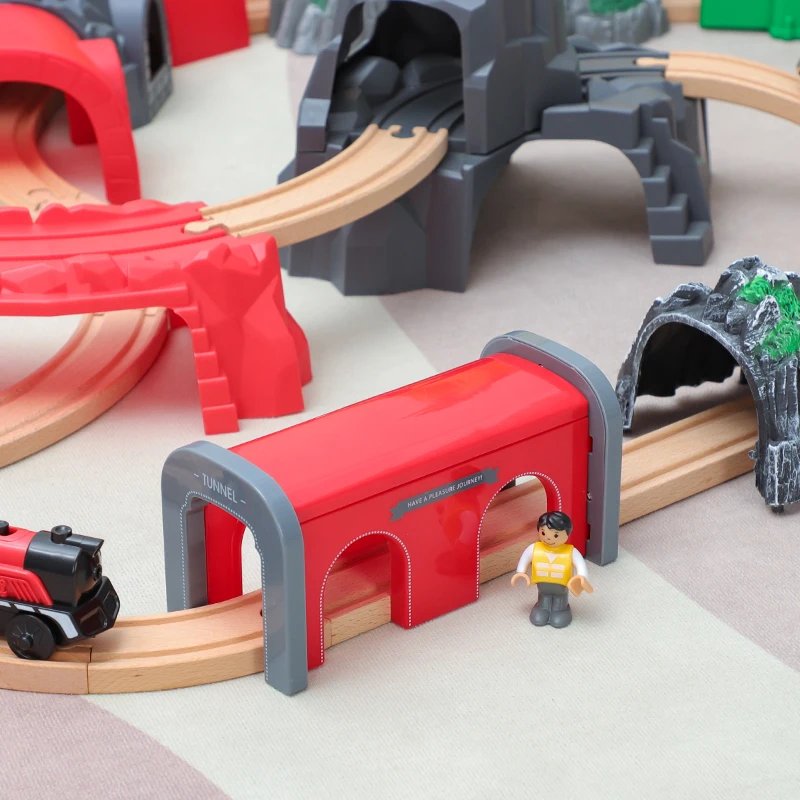 Деревянная железная дорога железнодорожные пути Cave универсальные аксессуары