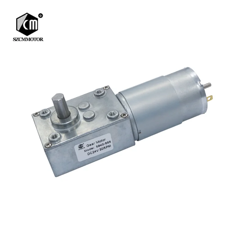 Редуктор коробки передач 58 мм * 40 высокий крутящий момент 70 кг см 12 В 24 червячный