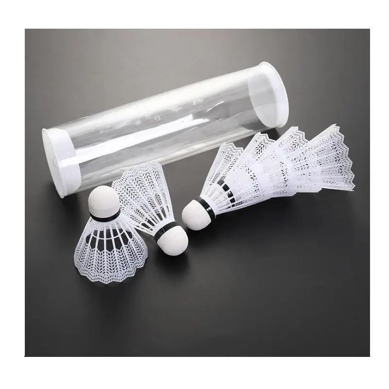 Бадминтонные шары регулируемые с белыми перьями | Спорт и развлечения