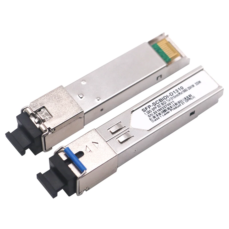 SFP  Mikrotik Cisco Switch  Compatible 2pcs SC sfp Module Gigabit BIDI mini gbic 1000Mbps fiber tranceiver sfp module