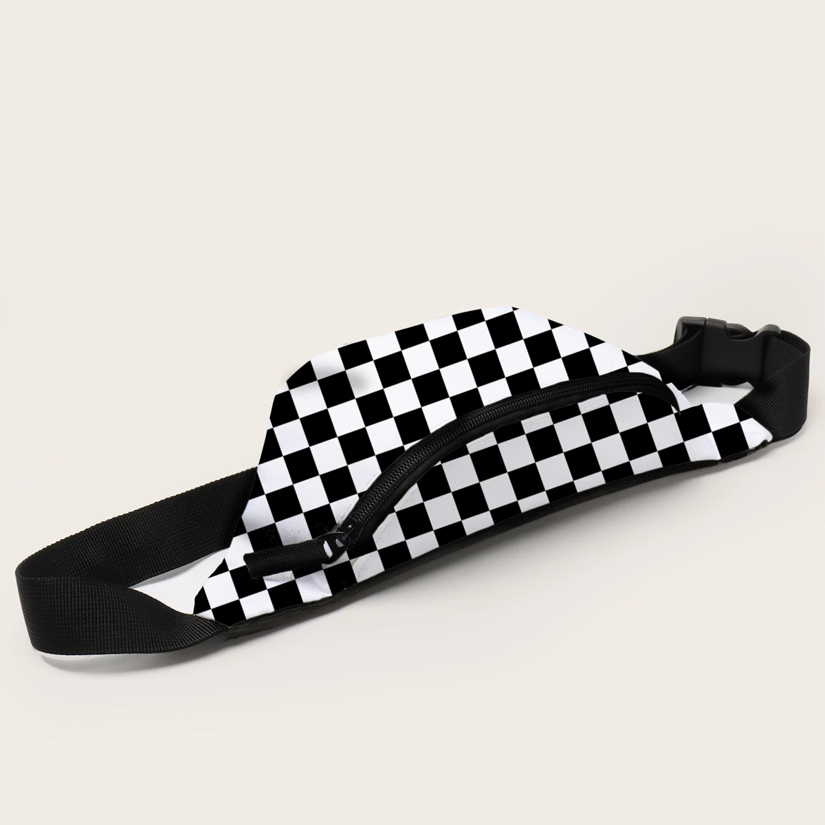 Поясная Сумка Deanfun в клетку для женщин водонепроницаемая забавная 3D сумка с