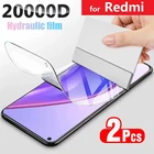 Чехол Гидрогелевая пленка для Xiaomi Redmi Note 10 9 8 Pro 9S 7 S T, защита экрана на 8T Ultra 9A 9C 8A 7A 10X K20 Max 128G, не стекло