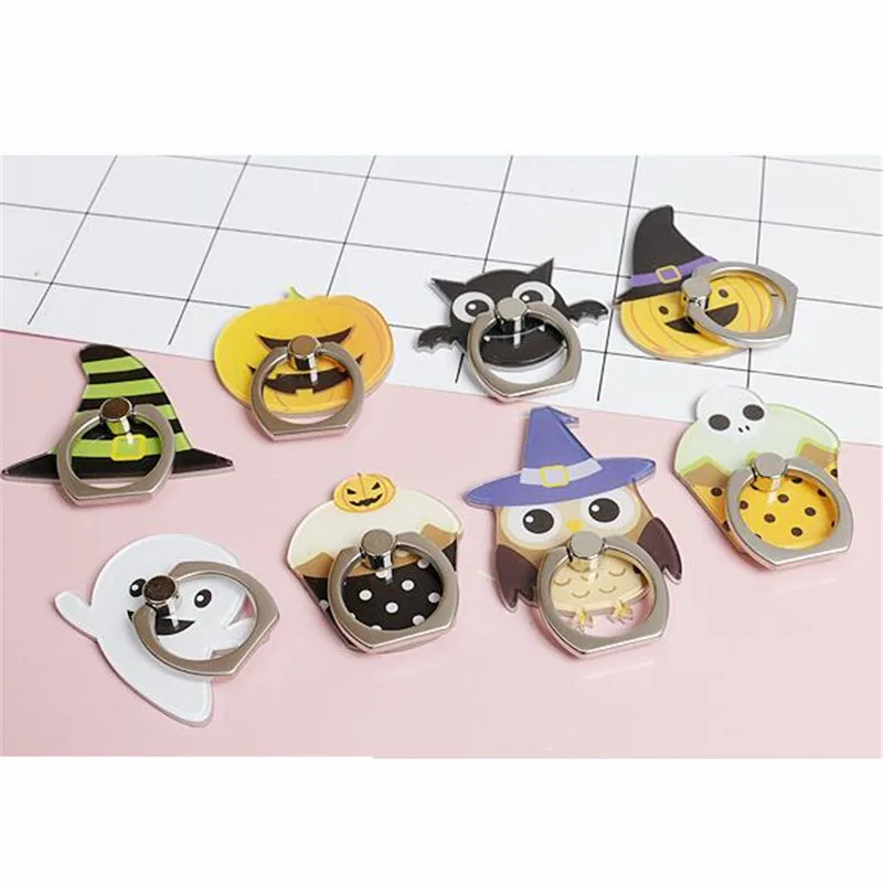 Тыква Сова Летучая мышь Волшебная Шляпа палец кольцо смартфон подставка