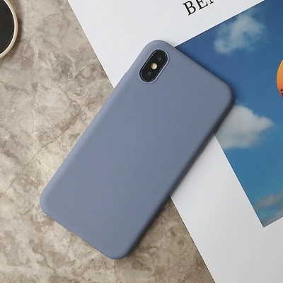 SD-7 Силиконовый чехол для iPhone 11 Pro Max, чехол из мягкого ТПУ, матовый цветной чехол для телефона s, чехол для iPhone 6 7 8 Plus 6S XS Max XR X Etui - Цвет: SD-7